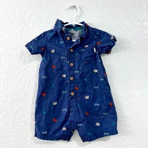 Safari collar onesie